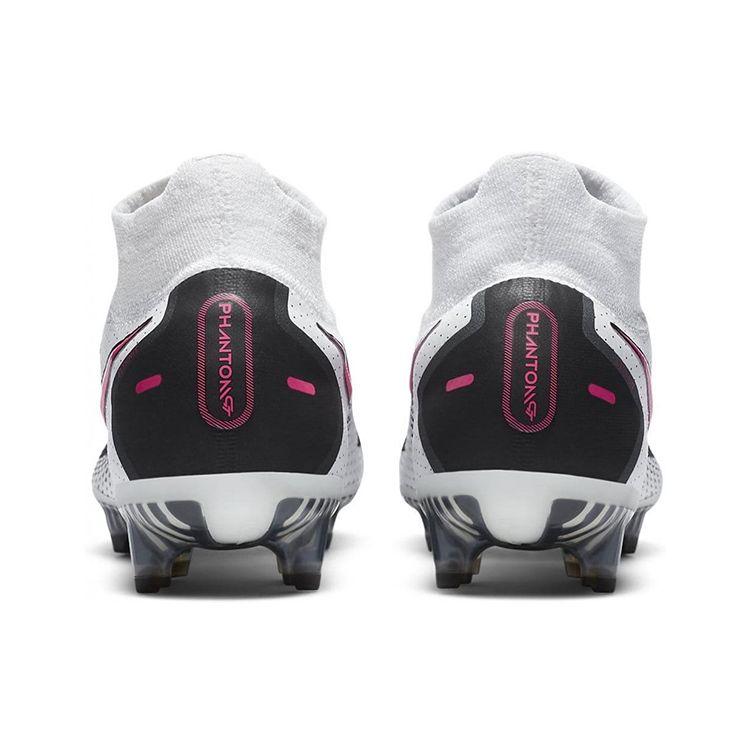 Nike Zapatillas Phantom GT Elite DF FG Blanco Rosa Blast Unisex Negro CW6589-160