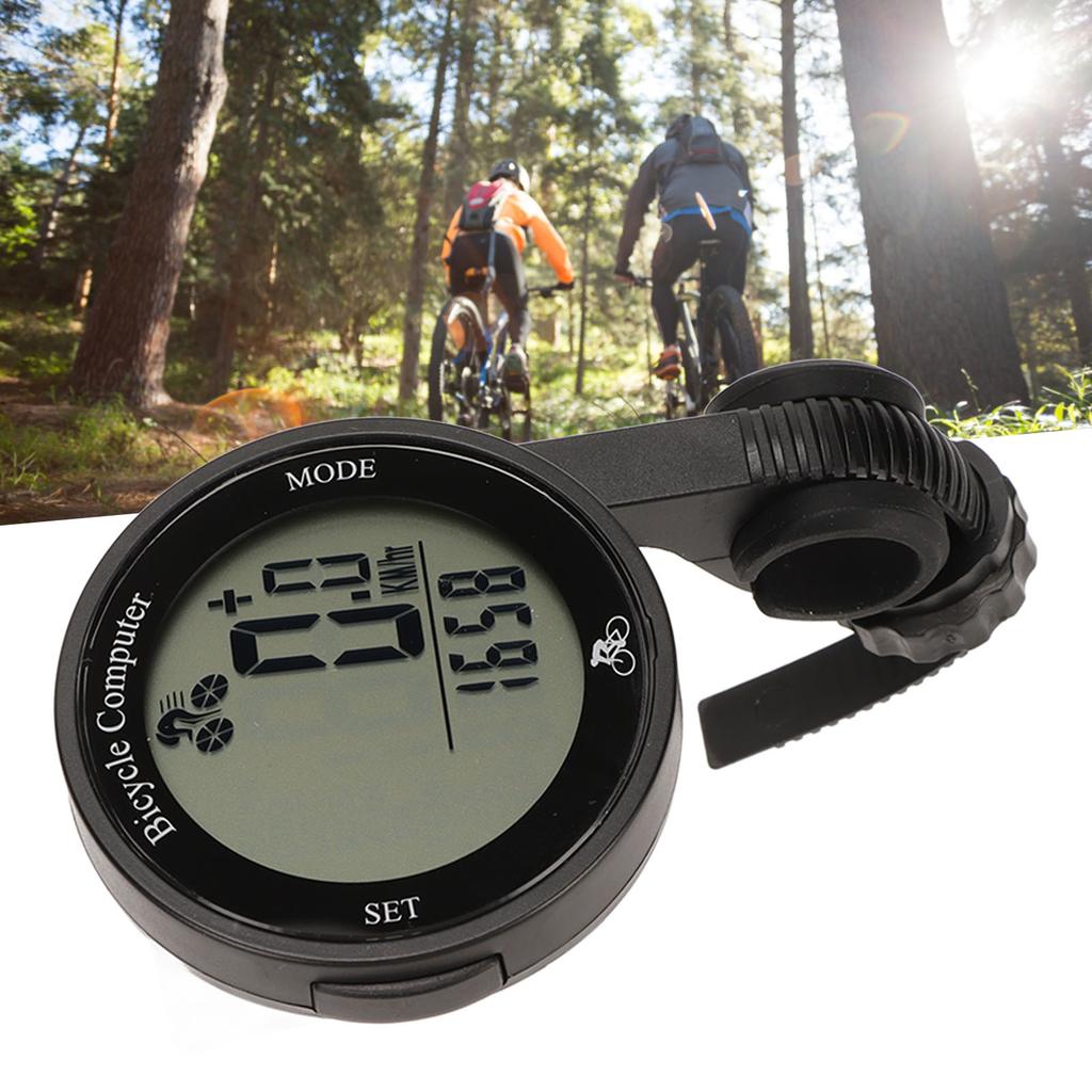 Bike Computer Speedometer Thermometer Clock Large Screen Clear Handwriting Waterproof Cycling Computer with Backlight