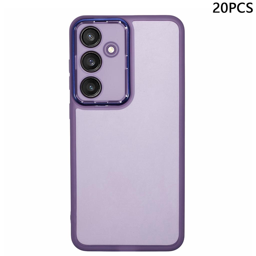 Bulk Purchasing 20Pcs For Samsung Galaxy S24 FE Case Electroplated Camera Frame TPU Phone Cover Precise Cutouts