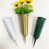 Yousheng Cemetery Vase Graveyard Decoration Flowers Holder with 7-Hole Cylindrical Insert Reusable Cemetery Flower Holder with Spike for Keeping
