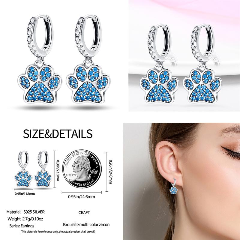 Náušnice pro ženy 925 Sterling Silver Kruhové náušnice Diamantové Srdce Lásky Zámek Broskvové Srdce Náušnice Krásný Dárek