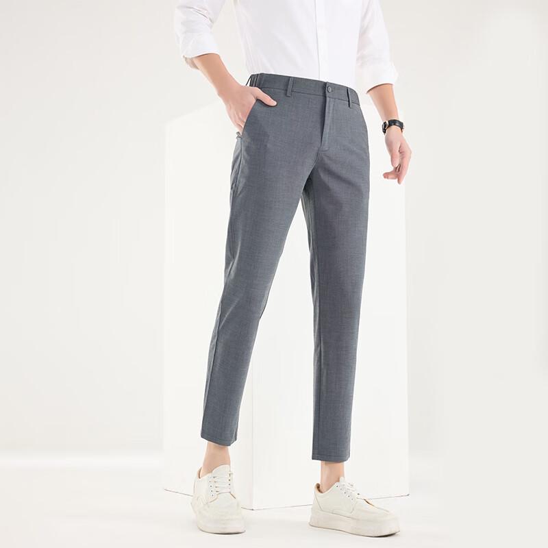 Fengxun Men's Business Casual Ankle Pants