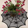 Spider Web Tablecloth Fireplace Scarf Disposable Bat Spider Table Runner Lampshade Decorative Lace for Party Home Decor