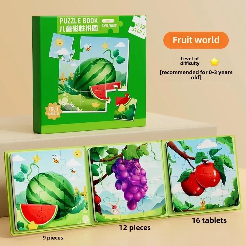 Dětské magnetické puzzle 3-6 let miminko vzdělávací hračky dětské Montessori miminko DIY hračky pro rané vzdělávání