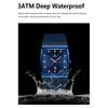 POEDAGAR Luxury Casual Men Clock Stainless Steel Mesh Date Waterproof Luminous Wristwatch Quartz Fashion Watches