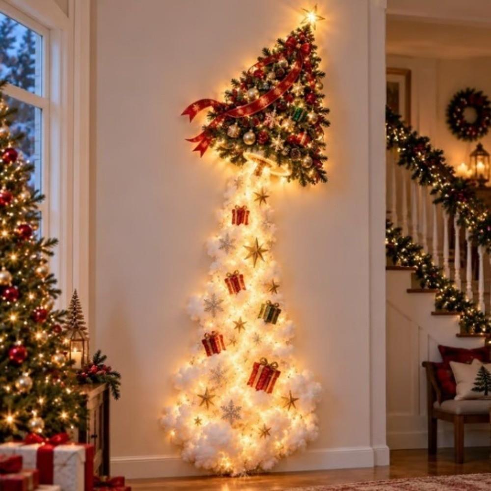 Elk Christmas Magic Trail Wall Light Snowman Snowflake Christmas Decoration Door Decor