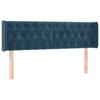 VidaXL LED Headboard Bedroom Furniture Double Bed Accessory Head of Bed Frame Interior Dark Blue 3123630