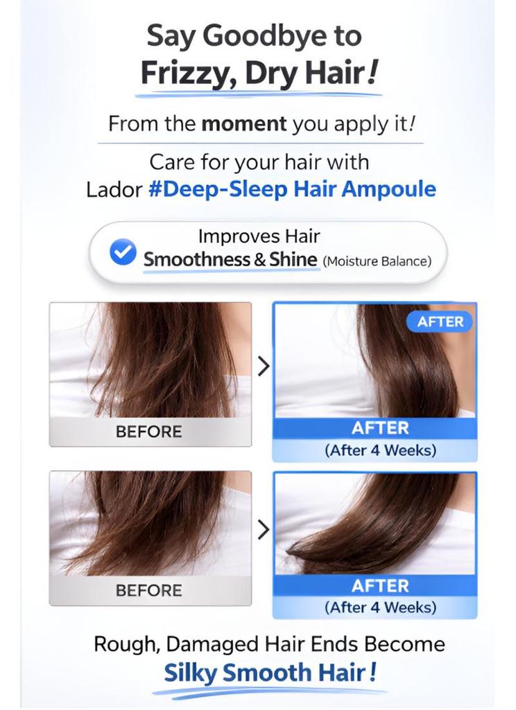 La'dor Perfume Hair Oil 80ml – Angel Muguet Fragrance Nourishing Hair Treatment with BTS Jimin Photocard Gift