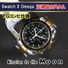 Used [Genuine Move Transplant] Swatch x OMEGA Omega x Swatch Moon Yellow Gold Combination Metal Custom (MOD)