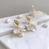 White Petal Earrings Resin Pendant Earrings Bohemian Dangle Earrings  Daily