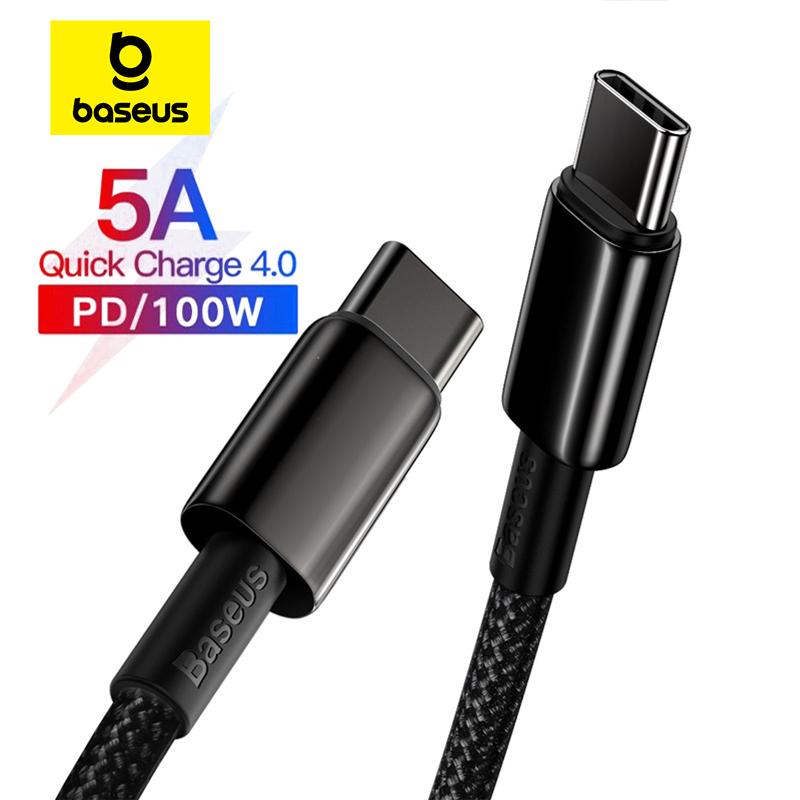 

Baseus 100W Type C Cable For iPhone 15 USB C PD Fast Charging Charger Wire Cord For Macbook Samsung Xiaomi Type C USB C Cable 1m темно-синий