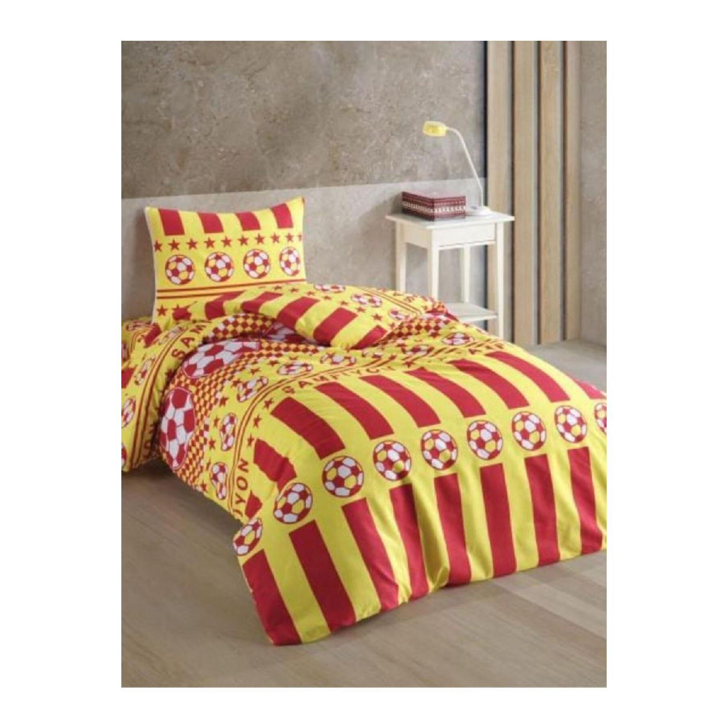 

Legend Fan Yellow-red Single Duvet Cover Set жовтий