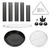 Stativ Outdoor Feuerstelle BBQ Runde Schale Garten Terrasse Extra Großer Grill