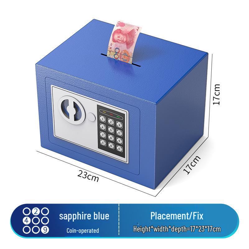 Cofre Eletrônico de Senha Montado na Parede - Caixa de Depósito Seguro para Crianças e Adultos, Presente de Aniversário Ideal