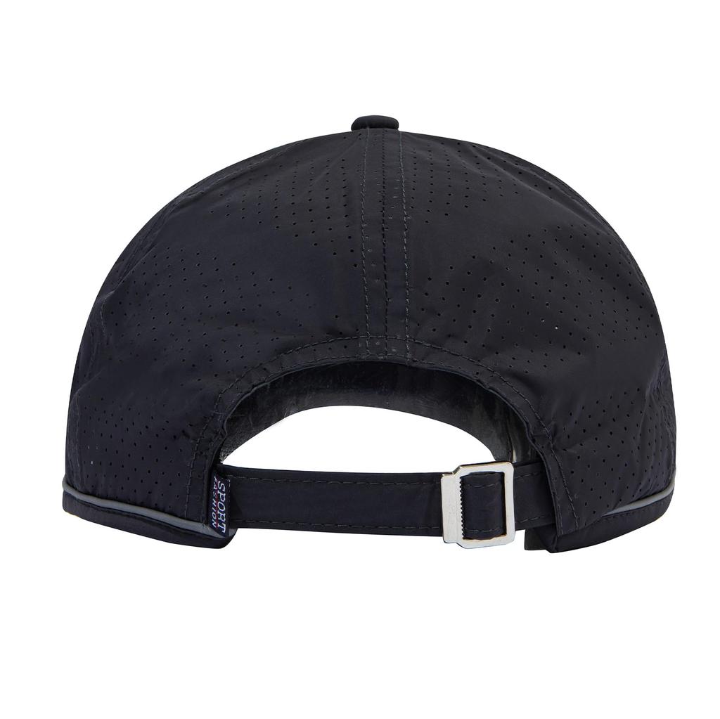 Clape Summer Golf Lightweight and Reflective Mesh Cap for Light Rain Unisex Men's Hat, Breathable, Running, Protection, (Black)