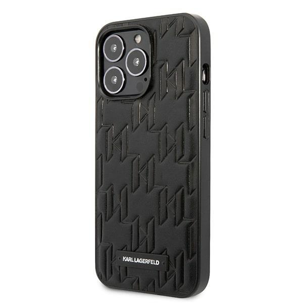 Etui Do iPhone 13 Karl Lagerfeld Monogram Plaque Czarne