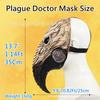Steampunk plague doctor bird beak mask long nose bird beak Halloween COSPLAY Prom Party Outfit