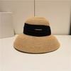 Japanese Style Floppy Straw Hat Women - Foldable Wide Brim Sun Protection for Beach Vacation