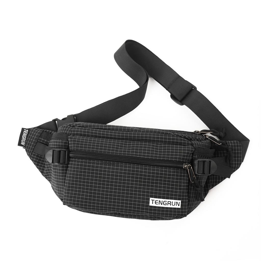 Breast Bag Men'S Trendy Brand Shoulder Messenger Bag Couple Student Casual Satchel Sports Cycling Fanny Pack Mobile Phone Bag Women