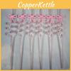 Reusable Pink Butterfly Bow Drinking Straw With Spiral Design For Kids And Party Use