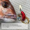 Daiwa (DAIWA) Tairaba Tie Kohga Silicone Tie Single Curly Orange Zebra
