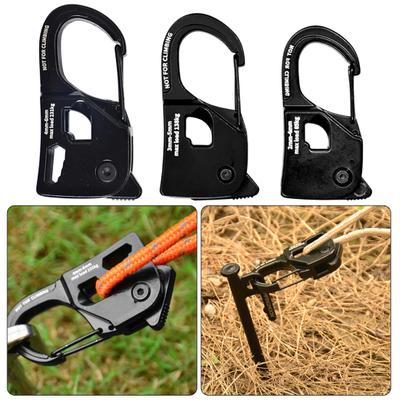 1/2Pcs Self-Locking Rope Tensioner Heavy Duty Aluminum Alloy Outdoor Backpacking Hiking Boating Camping Guyline Cord Adjuster Tightener