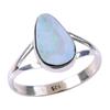 Natural Australian Opal Gemstone 925 Solid Sterling Silver Jewelry Ring S.9 j8H10