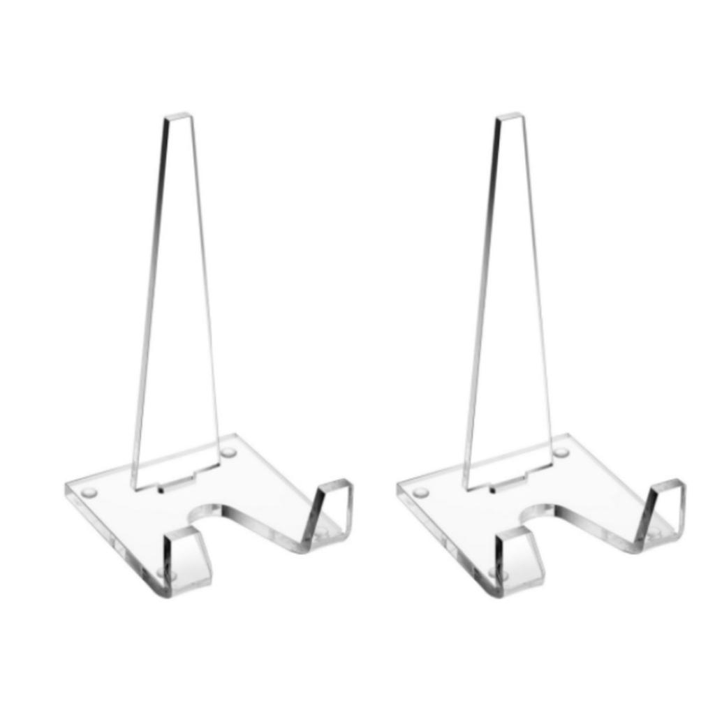 Sturdy Clear Acrylic Display Stand Practical Small Clear Holder Decorative Easel for Art and Dining Presentations