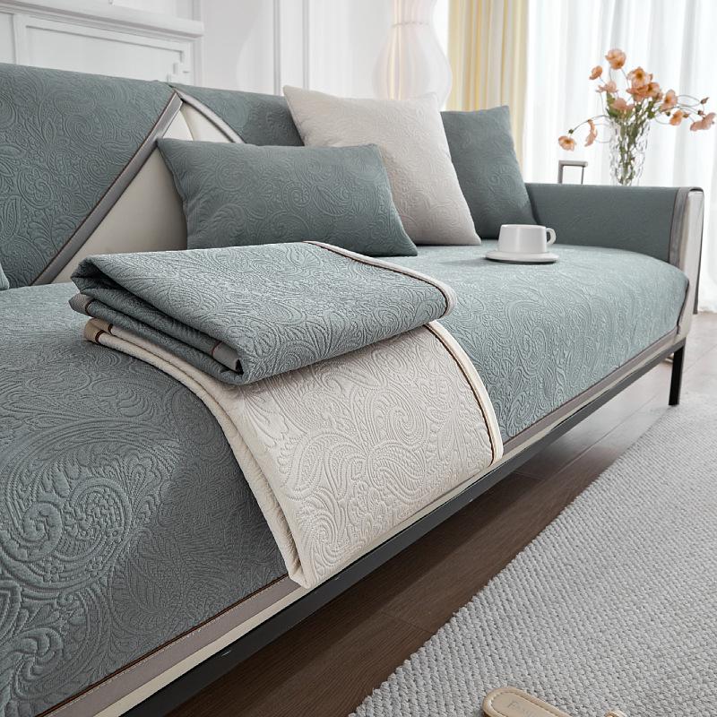 Sofa Cushion High Precision Jacquard Non-slip Seat Cushion Simple Modern Living Room Sofa Cover Cloth Towel