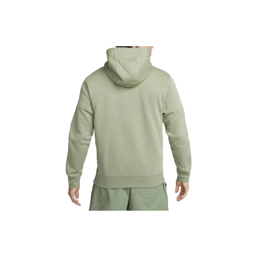 Nike Logo Print Drawstring Hooded Long Sleeve Sweatshirt Men sweatshirt Light-Green BV2655-386