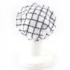 Excellent CHANEL beret COCO Mark Tweed white cotton Women M 19C Used