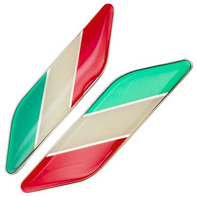 RiNan. Universal Auto Flaggenaufkleber BMW Emblem Wasserdicht Fiat 500 Avalt 595 Italien