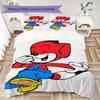 Literie motif Fix und Foxi, Ensemble couette Housse de couette Taie d'oreiller Cadeau d'anniversaire pour la maison(1 housse de couette + 2 taies d'oreiller, sans garniture.)_lx