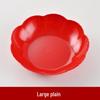 ZISIZ Red Festive Plastic Candy & Fruit Plate