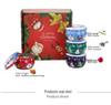 Christmas Fragrant Candle Set: Soy Wax Aromatherapy with Dried Flowers & Essential Oils, 4-Piece Collection