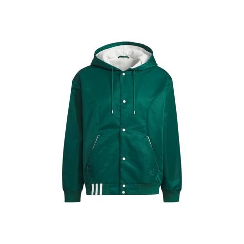 adidas neo Letter Print Sports Hoodie Fleece Jacket Unisex Forest Green L лес зеленый