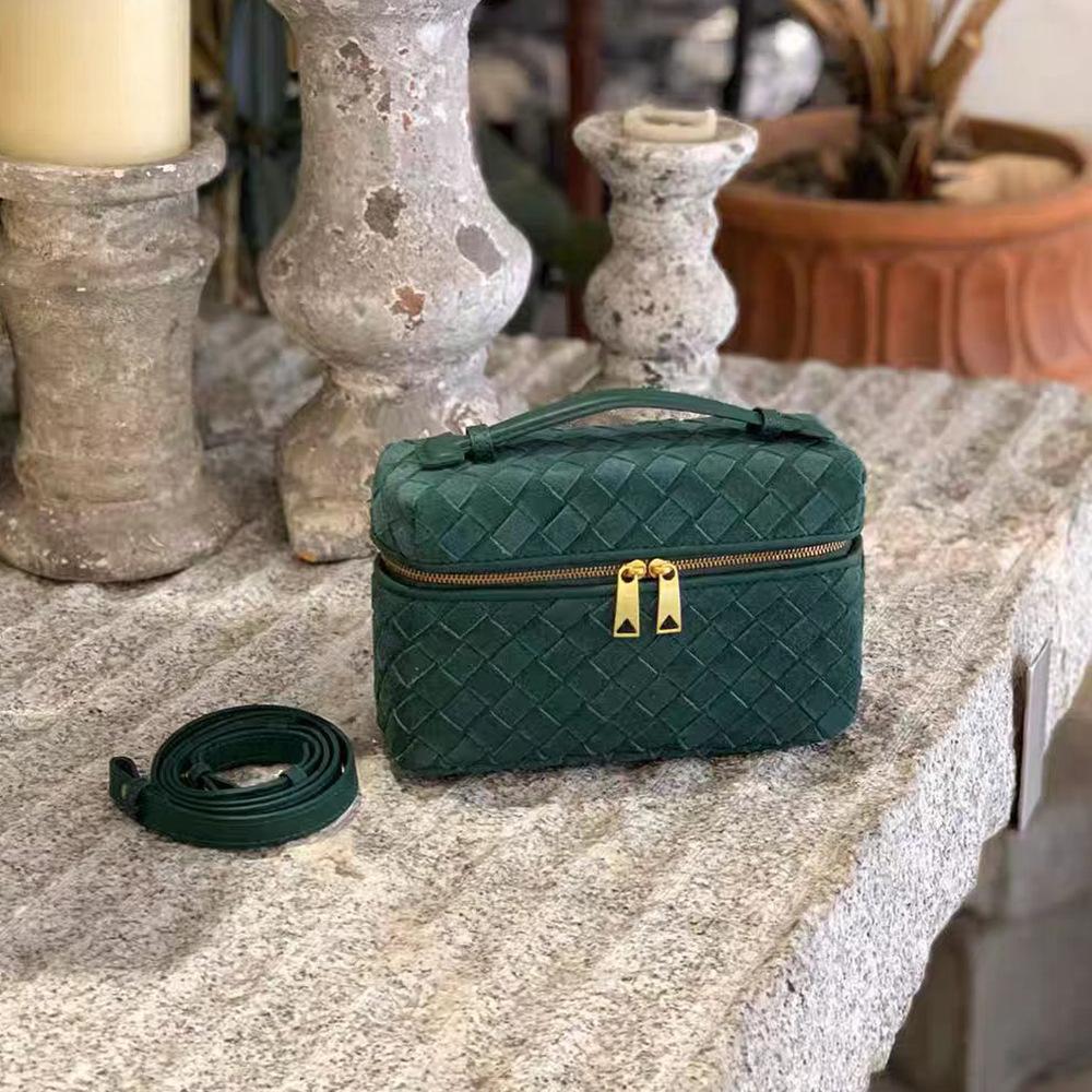 2025 Cross-Border New Style Cowhide Small Square Bag Womens Exquisite Coin Purse Handheld Fashion Ladies Bag Versatile Decoration Small Bag