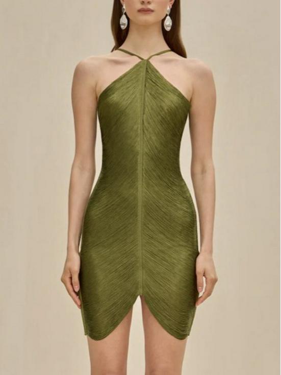 2026 European & American Fashion Tassel Halter Backless Dress - Spring/Summer Collection