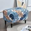 Floral Sloping Arm King Armchair Cover Elastic Armchair Slipcover Wingback Wing Sofa Back Chair Cover Elastic Chair Slipcover