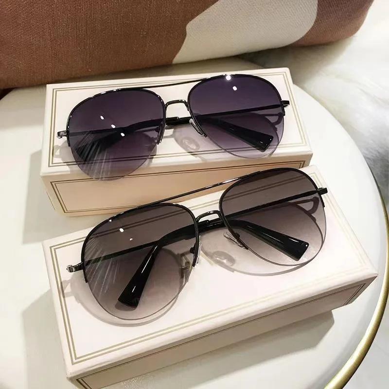 Brown Sunglasses For Men High-end Driving Sun Glasses Large Frame UV Protection Stylish Shades