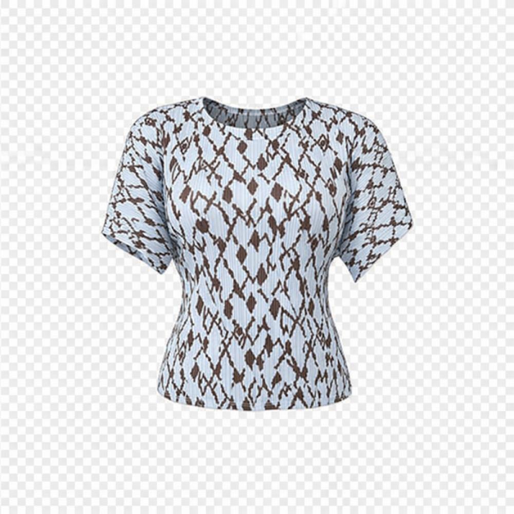 La Vita Junko Print Flutter Sleeve Tee Lssts39p BR