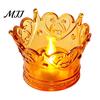 Led Candle Holder Crown LED Tea Light, Flameless Faux Crystal Night Cafe Soft Decoration Romantic Wedding Party Decor, Creative Gift for Birthday