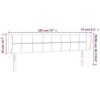 VidaXL Headboard with Ears Light Grey 183x23x78-88 Cm Fabric3117158