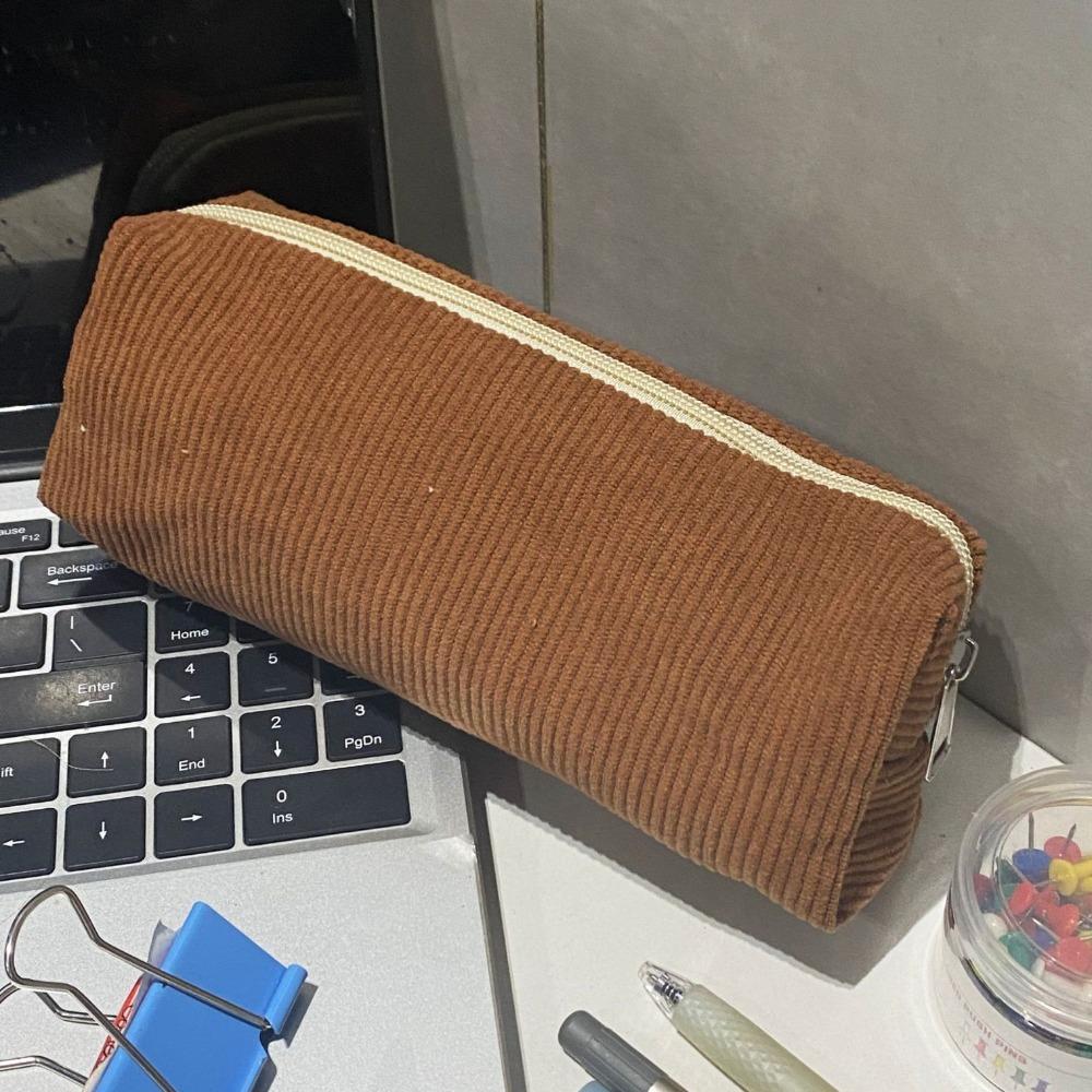 

Косметичка большой вместимости однотонная пенал подарок туалетная сумка школьные принадлежности 7