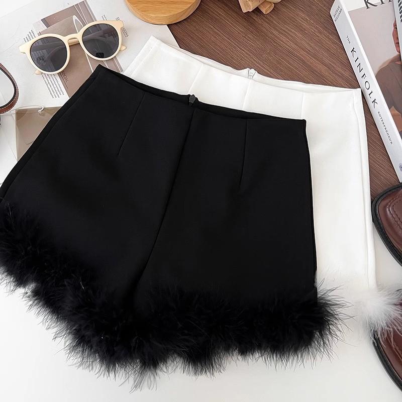 Fashionable Versatile High-Waisted Wide-Leg Frayed Shorts for Women 4XL