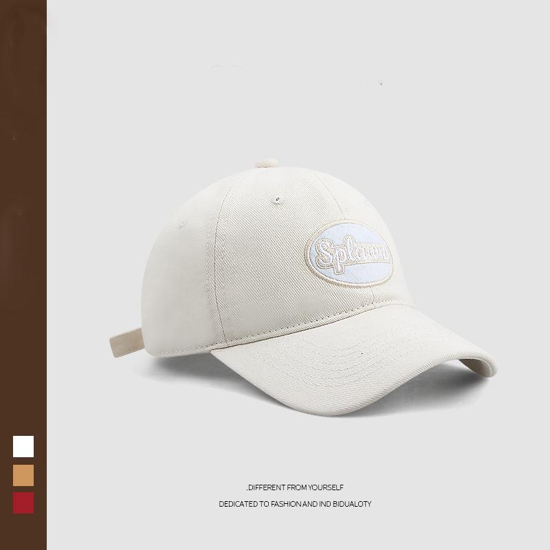 Hat women's spring summer new brown soft top baseball cap versatile couple face small cap tide