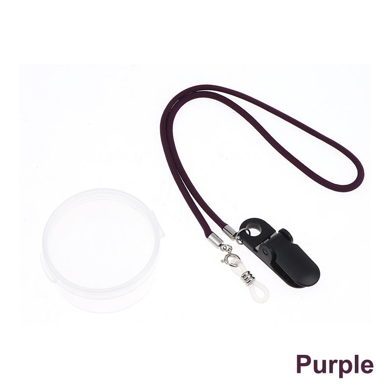 

1Pcs Multifunctional Hearing Aid Clip Hearing Aid Holders Accessories Prevent Lost Portable Hang Rope Hearing Aid Fixation Strap фиолетовый
