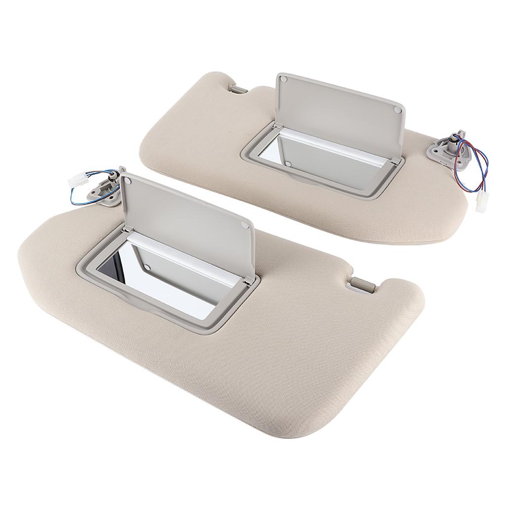 Pair of Left & Right Sun Visor 964019PB0A Fit for Pathfinder (Platinum, SL, SV) 2013?2018 Gray