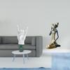 Creative Resin Hand Gesture Sculpture with African Tribal Lady Art for Apartment Bedroom Restaurant