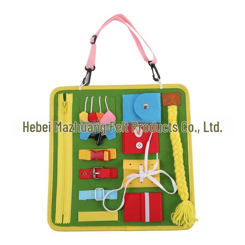 New Felt Busy Board for Children's Early Education and Cognitive Development
